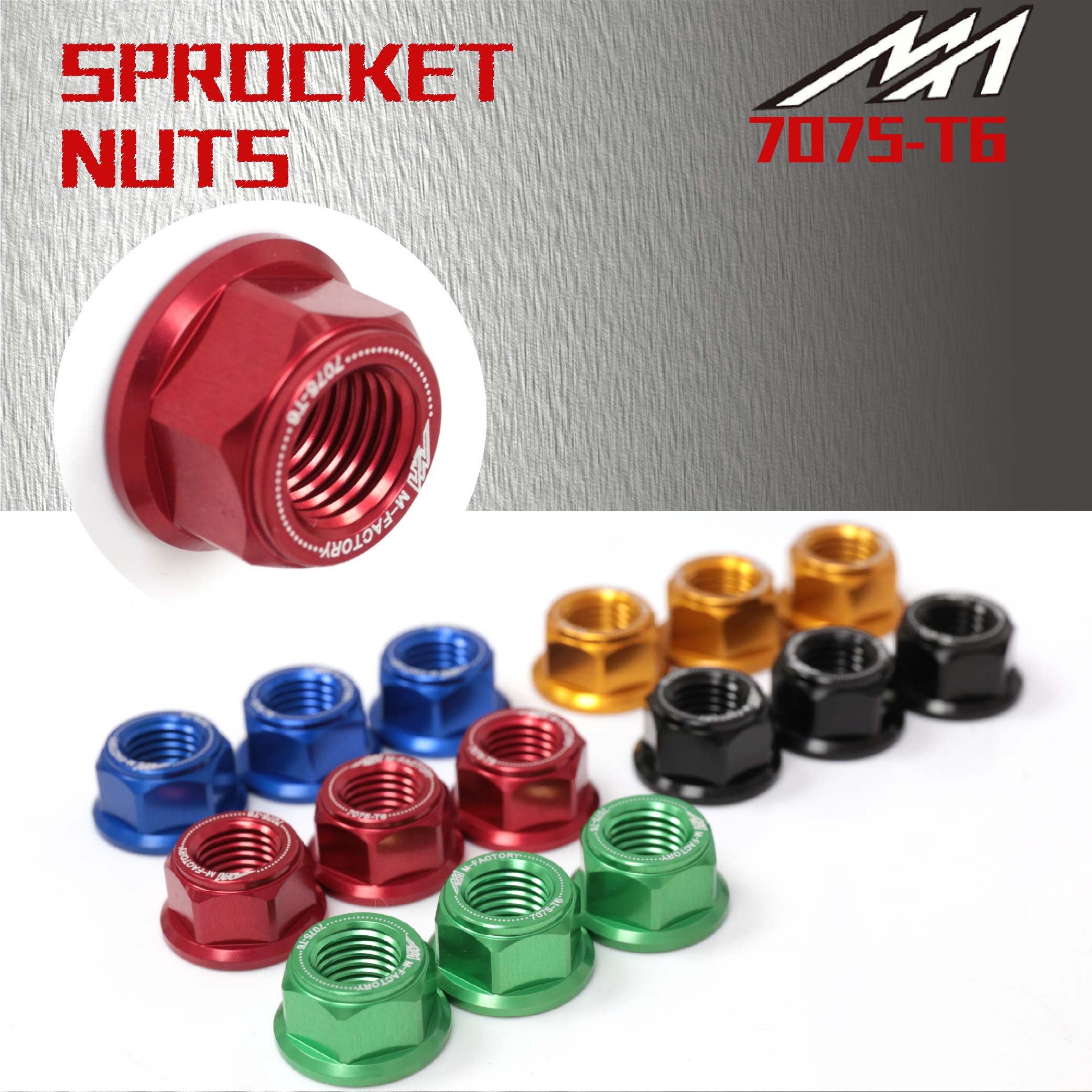 Rear Sprocket Nut M10 Red For Kawasaki ZX400C All Years | eBay